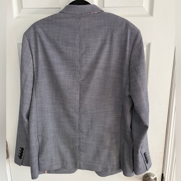 Murano Checkered Gray Men's Blazer - Picture 8 of 11